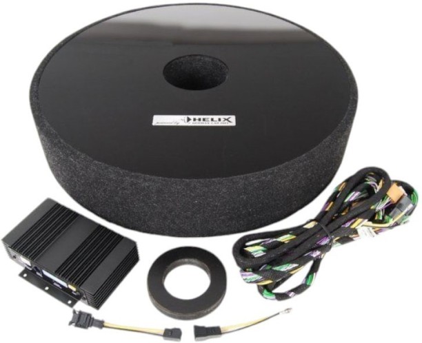 Helix SPARE SUB Kit to Fit in Spare Wheel Well Subwoofer Rear Deck Mounted Round Car Speaker
