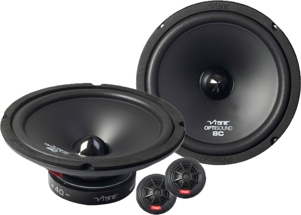 Vibe Audio OPTI8C-V0 Component Door Mounted Round Car Speaker