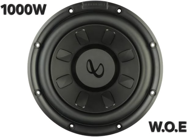 INFINITY REFERENCE 1070 Subwoofer Rear Deck Mounted Round Car Speaker