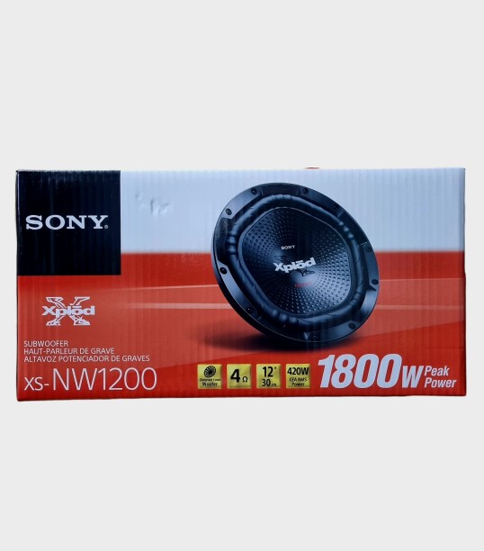 SONY xs-NW1200 Subwoofer Rear Deck Mounted Round Car Speaker