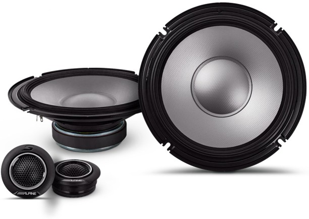 Alpine S2-S80C Component Door Mounted Round Car Speaker