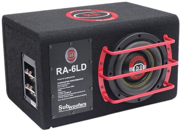 Reference Audio RA-6LD Subwoofer Rear Deck Mounted Rectangular Car Speaker