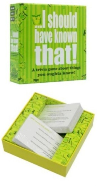 Generic I SHOULD HAVE KNOWN THAT CARDS. Cardboard General Knowledge Card Game