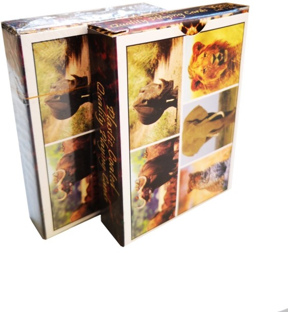 Umlozi 2 Pack - Deck of Playing Cards- African Animals - Big 5 Themed Paper Analysis & Critical Thinking Card Game