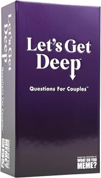 Let's Get Deep Lets Get Deep Questions For Couples Game 500 Cards 15/13/1.3cm Plastic Social Skills Card Game