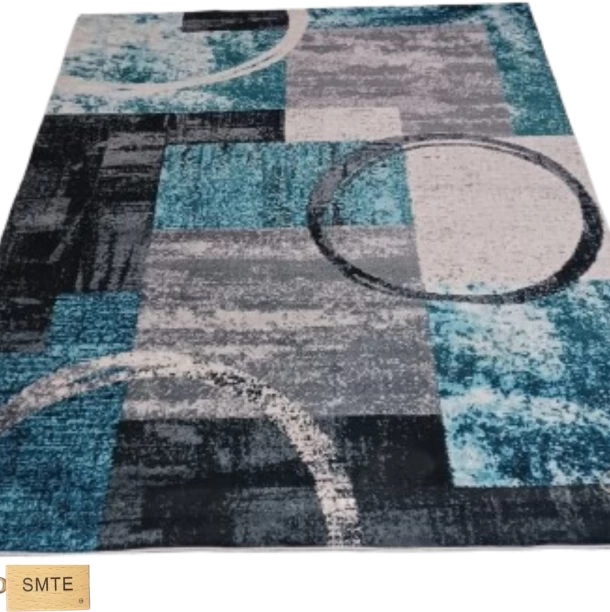 SMTE Modern Geometric Design (Area Rug) Polyester Rectangle Shape