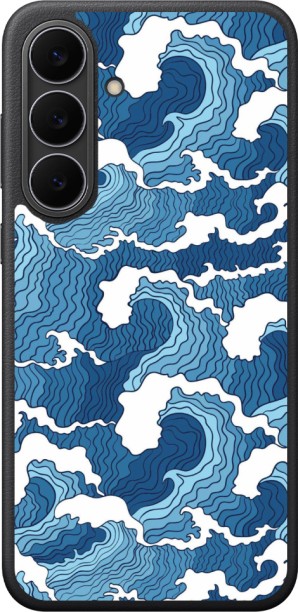 Caitscases (SAMS25FE5G)-TPU Fashion Covers (Tidal Wave) Back Cover for Samsung Galaxy S25 FE