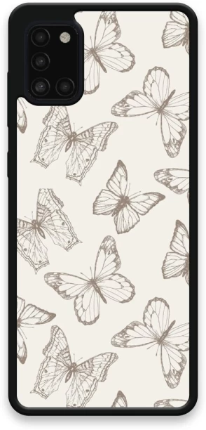 Caitscases (CT-NUBU-S-GAL-A31) Neutral Butterfly Back Cover for Samsung Galaxy A31