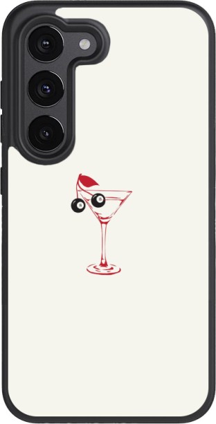 Caitscases (SAMS235G)-TPU Fashion Covers (Martini) Back Cover for Samsung Galaxy S23 5G