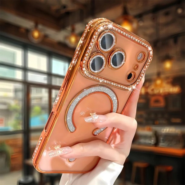 iPhone 17 Pro Magnetic Glitter Case Back Cover for iPhone 17 Pro