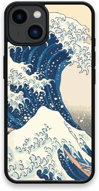 OUTERCASE Shockproof TPU Cover for iPhone 14 Featuring The Great Wave Design from OUTERCASE - SLIMFEND Protective Comfort Grip Back Cover for Apple iPhone 14