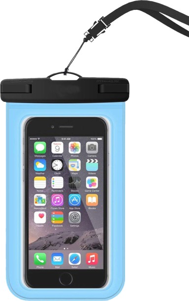 ALANES Universal Waterproof Floating Phone Case for iPhone X/8/7 - Blue Back Cover for Waterproof Cellphone Case