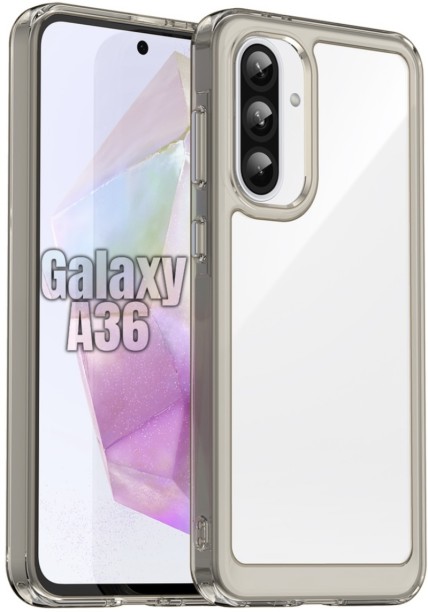 CellTime Candy Clear Case for Galaxy A36 Shockproof - Grey Protective Case for Samsung Galaxy A36