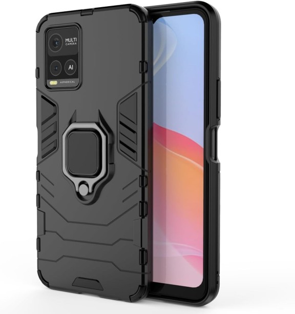 Gadget Mafia Panther Shockproof Ringstand Cover BK130 Protective Case for Vivo Y21, Y21s & Y33s