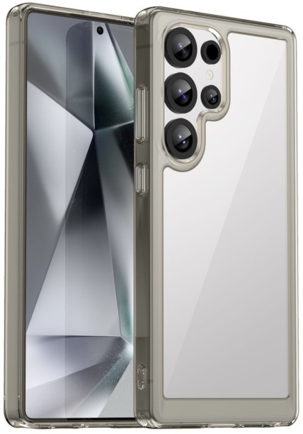 CellTime Candy Clear Case for Galaxy S25 Ultra Shockproof - Grey Protective Case for Samsung Galaxy S25 Ultra