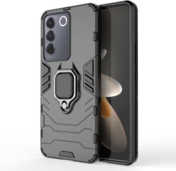 Gadget Mafia Panther Shockproof Ringstand Cover BK73 Protective Case for VIVO V27e