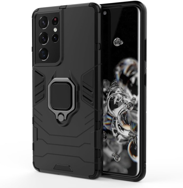 Gadget Mafia Panther Shockproof Ringstand Cover BK163 Protective Case for Samsung Galaxy S21 Ultra