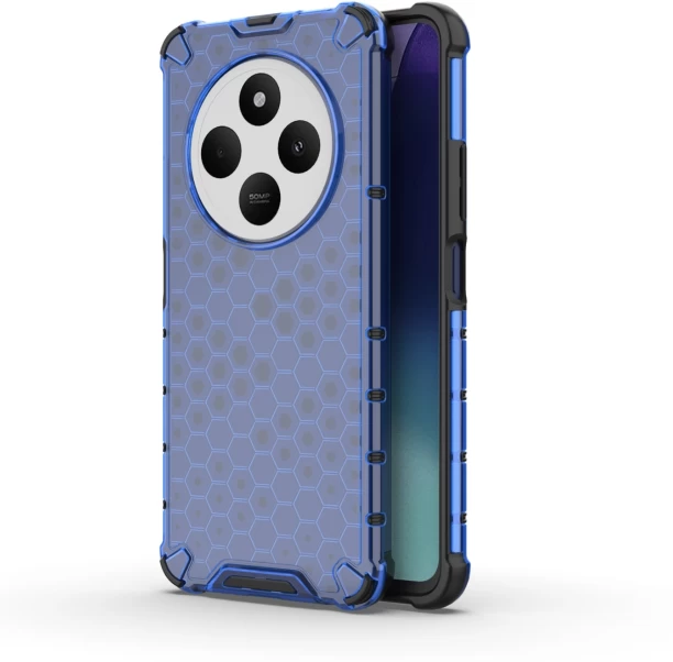 Celltime Honeycomb Case Compatible with 14C Shockproof Cover - Blue Protective Case for Redmi 14C