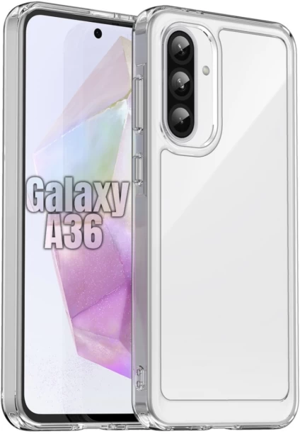 CellTime Candy Clear Case for Galaxy A36 Shockproof - Clear Protective Case for Samsung Galaxy A36