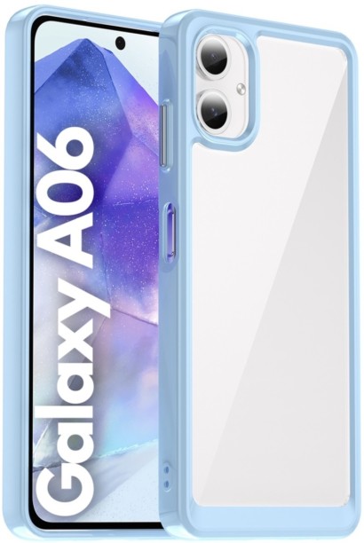 CellTime Candy Clear Case for Galaxy A06 Shockproof - Sky Blue Protective Case for Samsung Galaxy A06