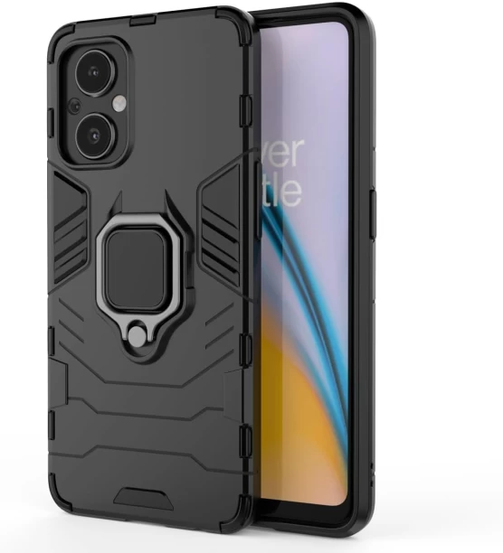Gadget Mafia Panther Shockproof Ringstand Cover BK131 Protective Case for Oppo Reno 7Z 5G
