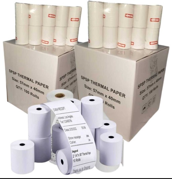 SpSp 200 Credit Card Machine Rolls Till Rolls PoS Paper Rolls Swipe Machine Rolls Card Machine Paper Rolls Airtime Machine Paper Rolls Thermal Cash Register Paper