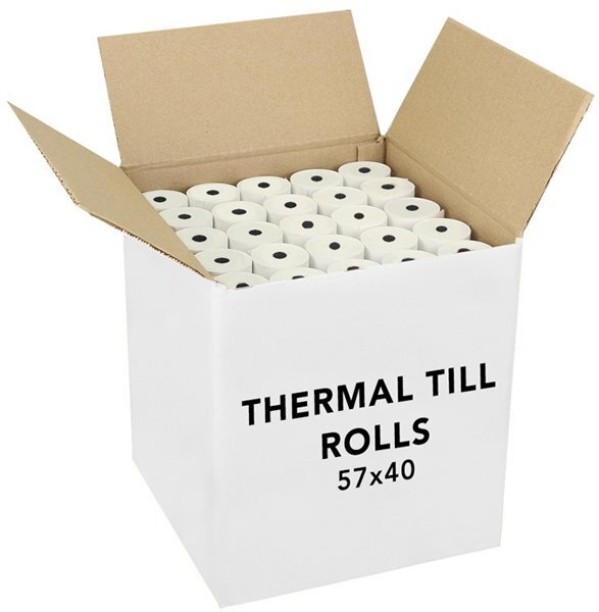 Generic Thermal Credit Card Rolls - 57 x 40 Thermal Cash Register Paper
