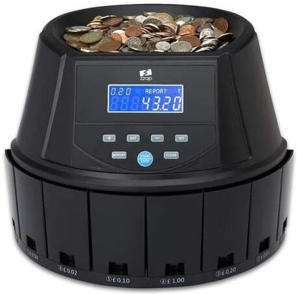 Perfect Dealz Automatic Coin Counter Sorter and Batch Counting Table Top Cash Register