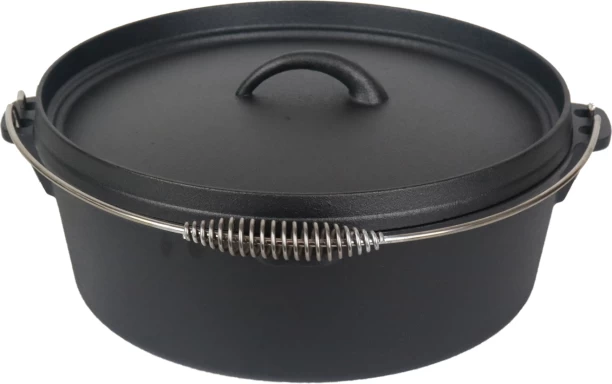 Bon Voyage No. 14 Cast Iron 12QT Dutch Oven Potjie Pot 37cm Potjie with Lid 12 L capacity 37 cm diameter