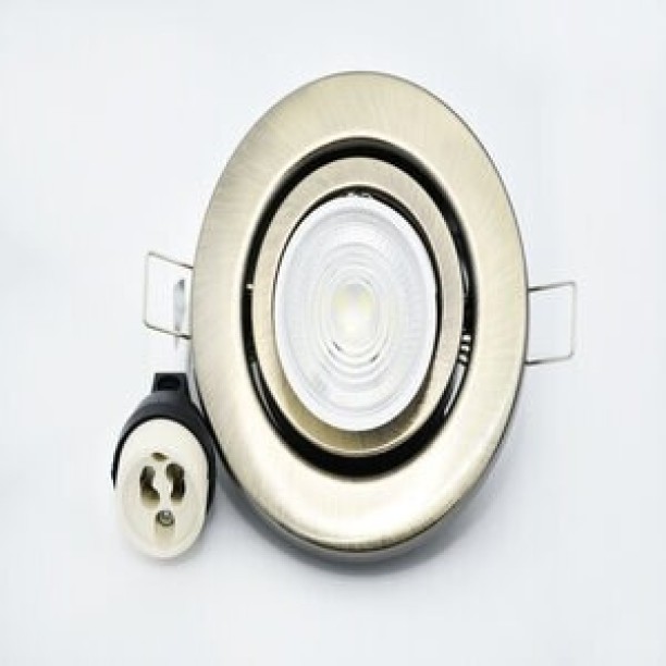 PAYS LEDDK4A Stainless Steel Semi-Flush Mount LED Ceiling Lamp With Bulb