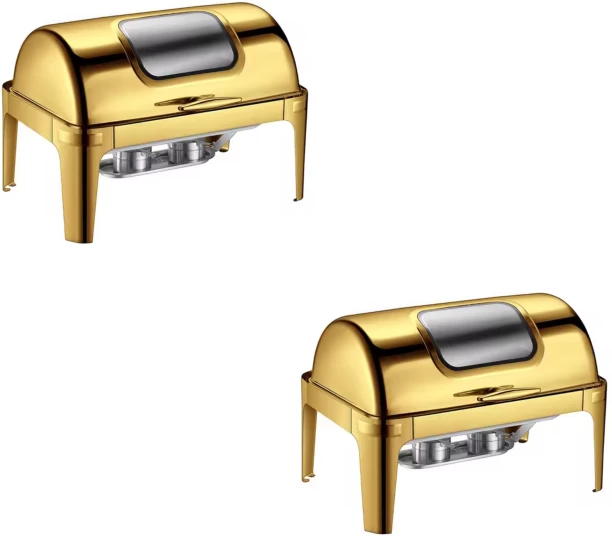 Premium Rectangular Window Chafing Dish 13 l Single Pan