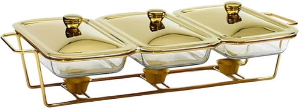 Rafiq Triple pan Gold Chafing Dish 4.5 l Triple Pan