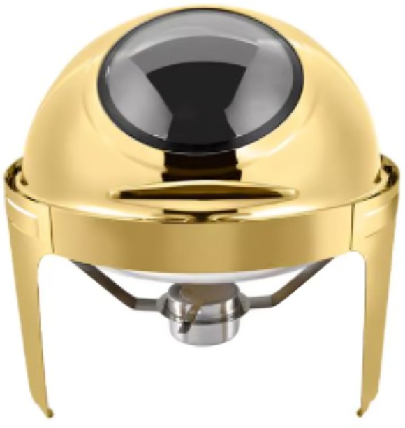 Aryhaan glass gold chafing dishs 9 l Single Pan