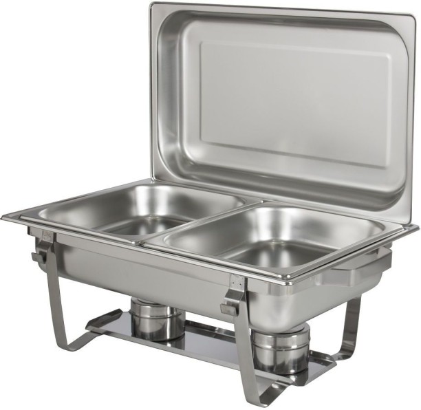 SMTE Leopard Double Chafing Dishes 280 quart Double Pan