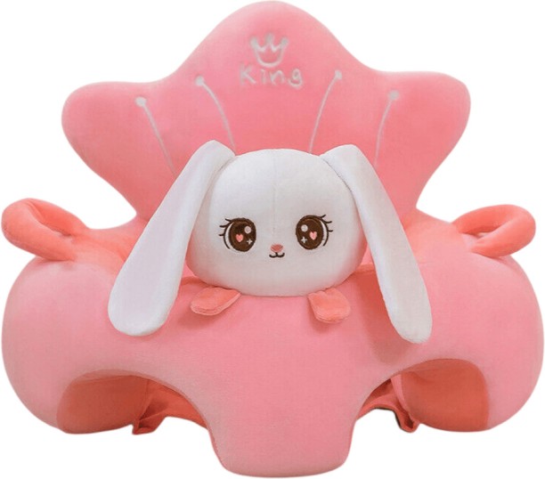 MHC Baby Floor Seat,Learn to Sit Lounger Cover Baby Learning Sitting - Pink Portable