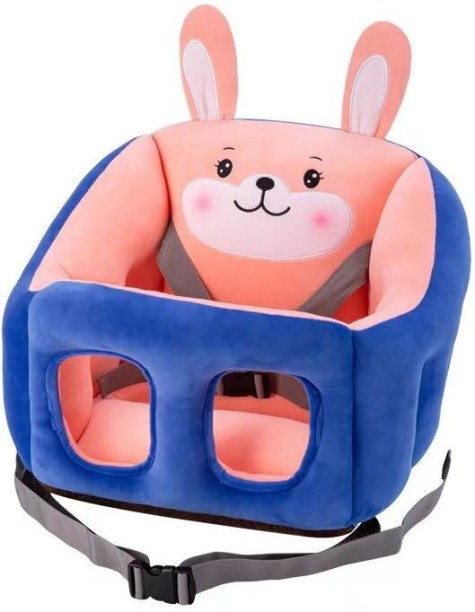 ELCTRO WORLD Cute Plush Baby Sofa Support Chair Cartoon Animals Infant Seats - Blue Portable