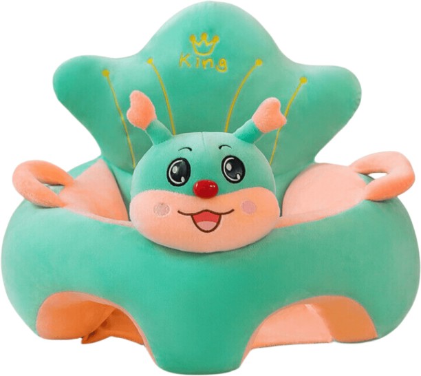 MHC Baby Floor Seat,Learn to Sit Lounger Cover Baby Learning Sitting - Green Portable