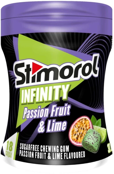 Stimorol Infinity Sugarfree Passion Fruit , Lime Chewing Gum