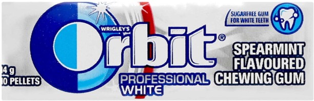 Orbit Professional White Spearmint Flavoured Chewing Gum