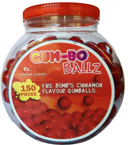 Gum-Bo Ballz Cinnamon Flavoured Chewing Gum