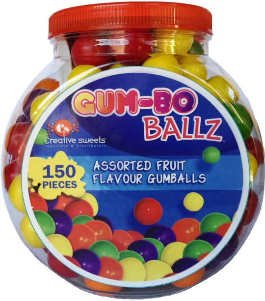 Gum-Bo Ballz Fruit Chewing Gum