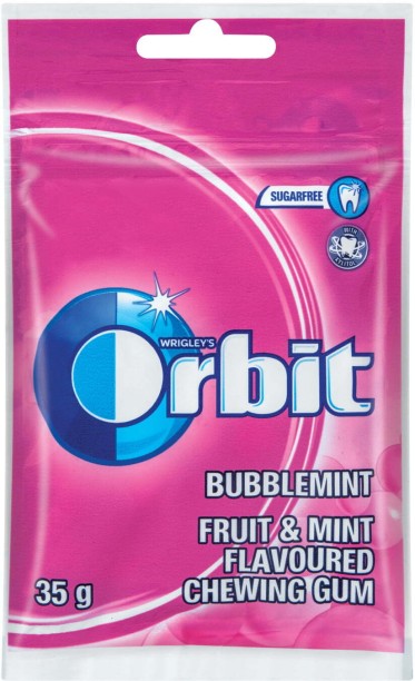 Orbit Sugar Free Gum Refill Pack Bubblemint Chewing Gum