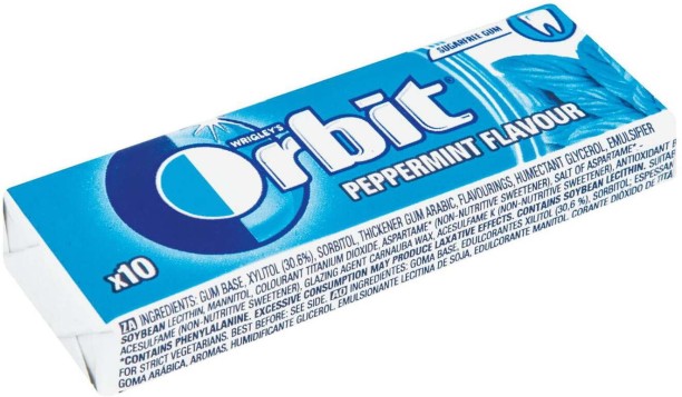 Orbit Sugar Free Gum Pellet Pack | Peppermint Peppermint Chewing Gum