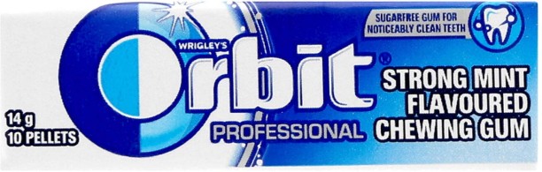Orbit Professional Strong Mint Chewing Gum