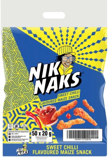 NIK NAKS SWEET CHILLI Maize Snack