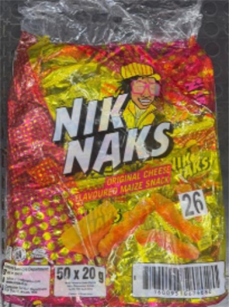 Nik Naks Cheese Flavoured Maize Snack