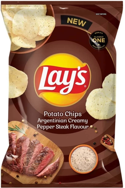 Lay's Argentinian Creamy Pepper Steak Flavour Potato Chips