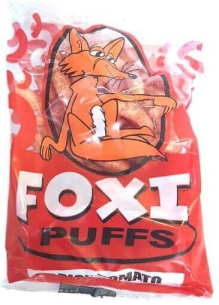 Foxi Puffs Puffs Spicy Tomato Chips 50g Pack of 20 Chips