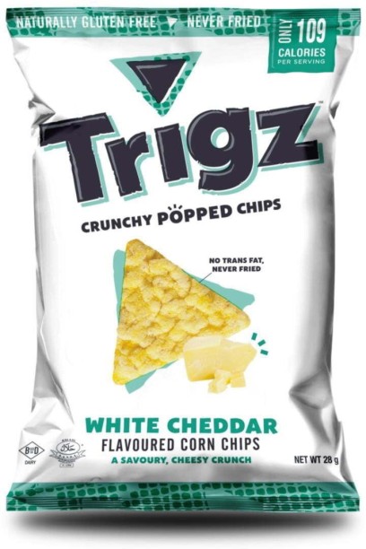 Trigz White Cheddar Crunchy Popped Chips Chips