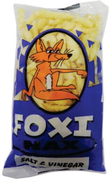 Foxi Nax Salt & Vinegar 75g Pack of 40 Chips